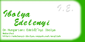 ibolya edelenyi business card